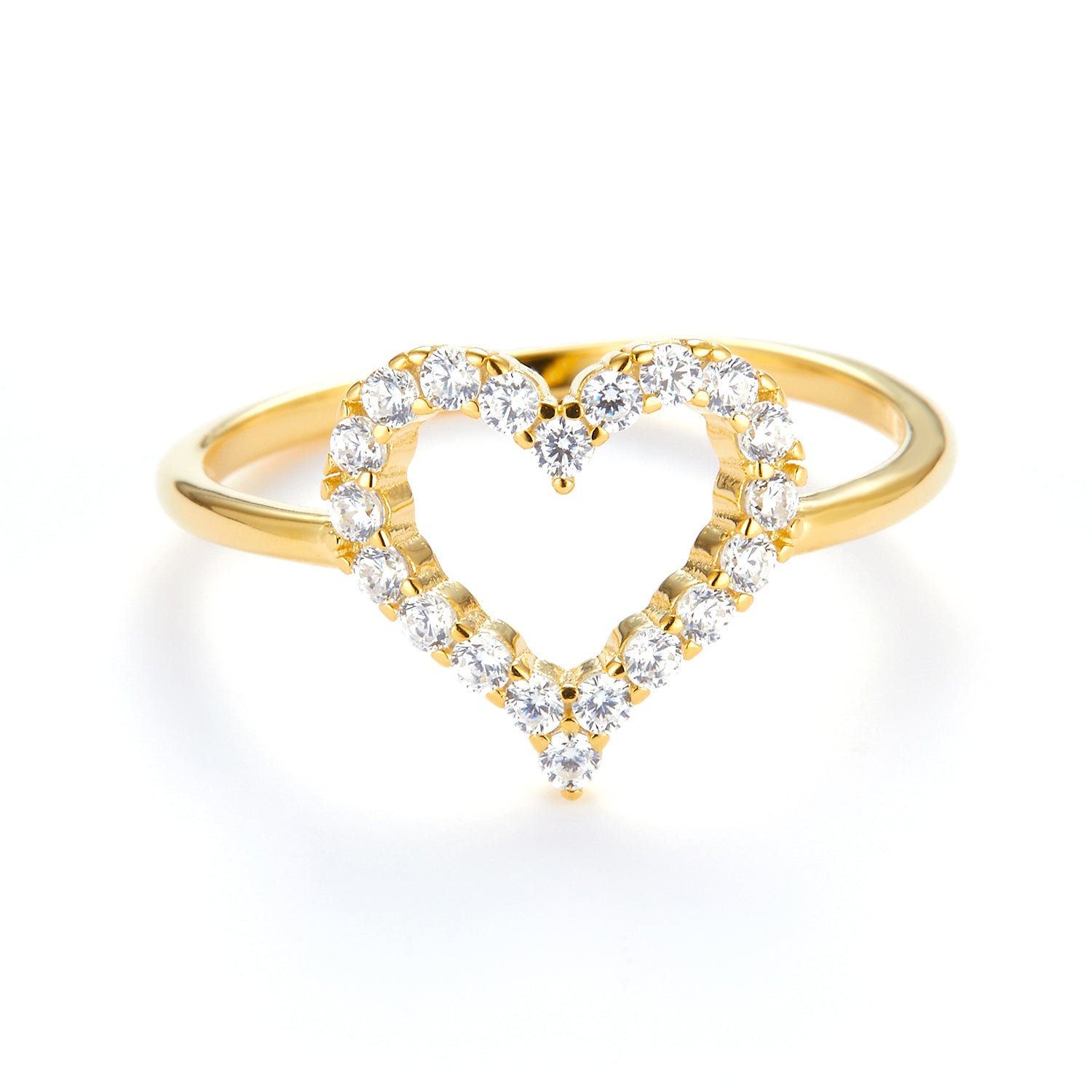 Billede af LuvaLu Jewellery - Love ring Forgyldt sterlingsølv