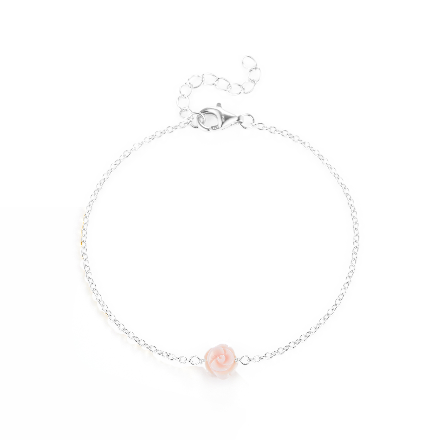 Billede af LuvaLu Jewellery - Rose Pink armbånd Sølv sterlingsølv