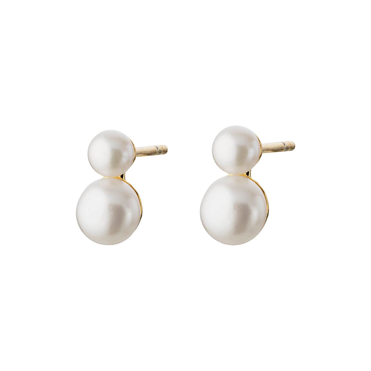 #2 - LuvaLu Jewellery - Pearly Drops ørestikker Forgyldt sølv sterlingsølv