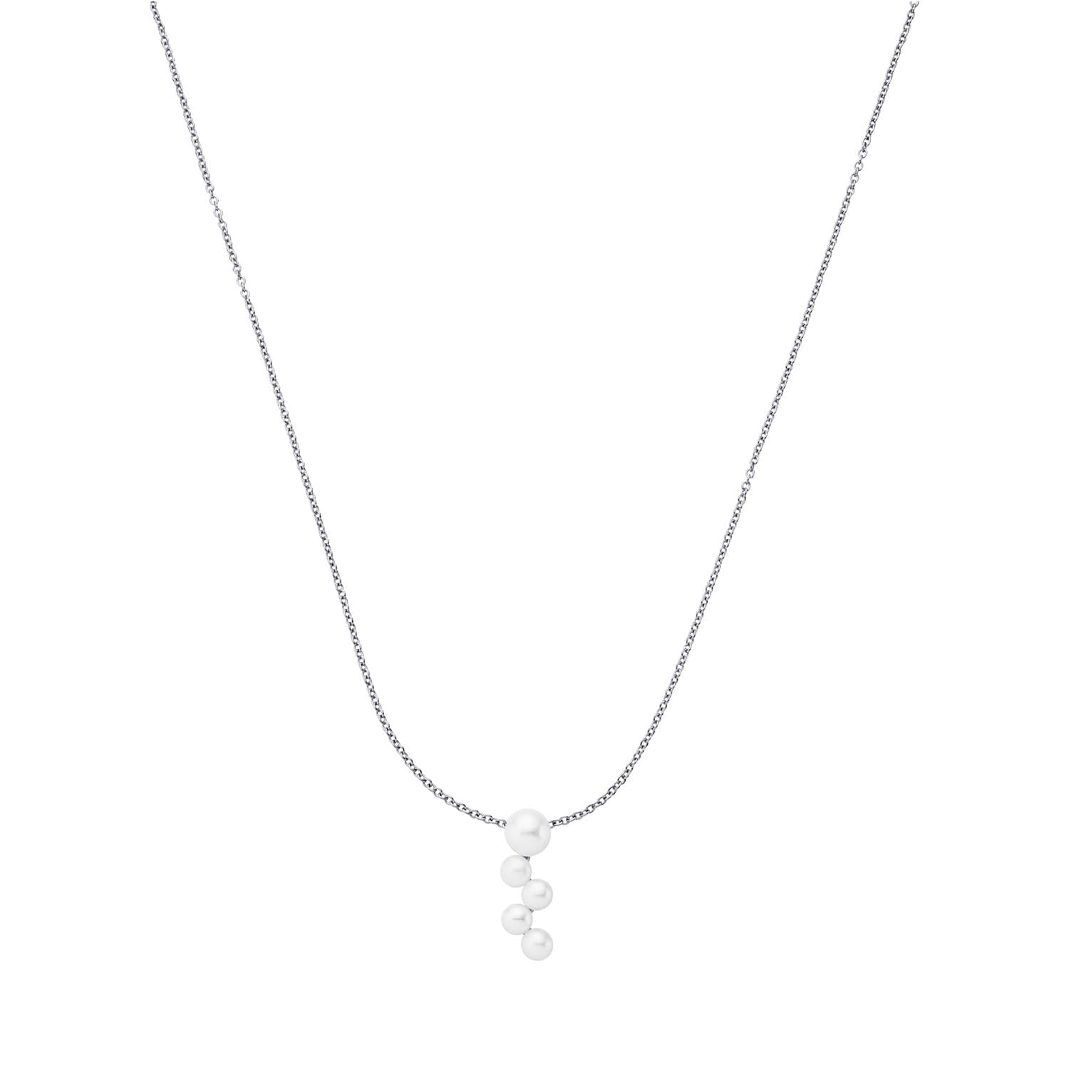 Se LuvaLu Jewellery - Pearly Wave halskæde Sølv sterlingsølv hos Vibholm.dk