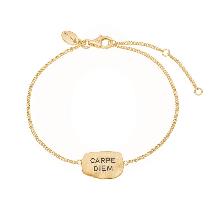 Billede af Christina Design London Jewelry & Watches - Carpe Diem Armbånd- forgyldt sølv 601-G27