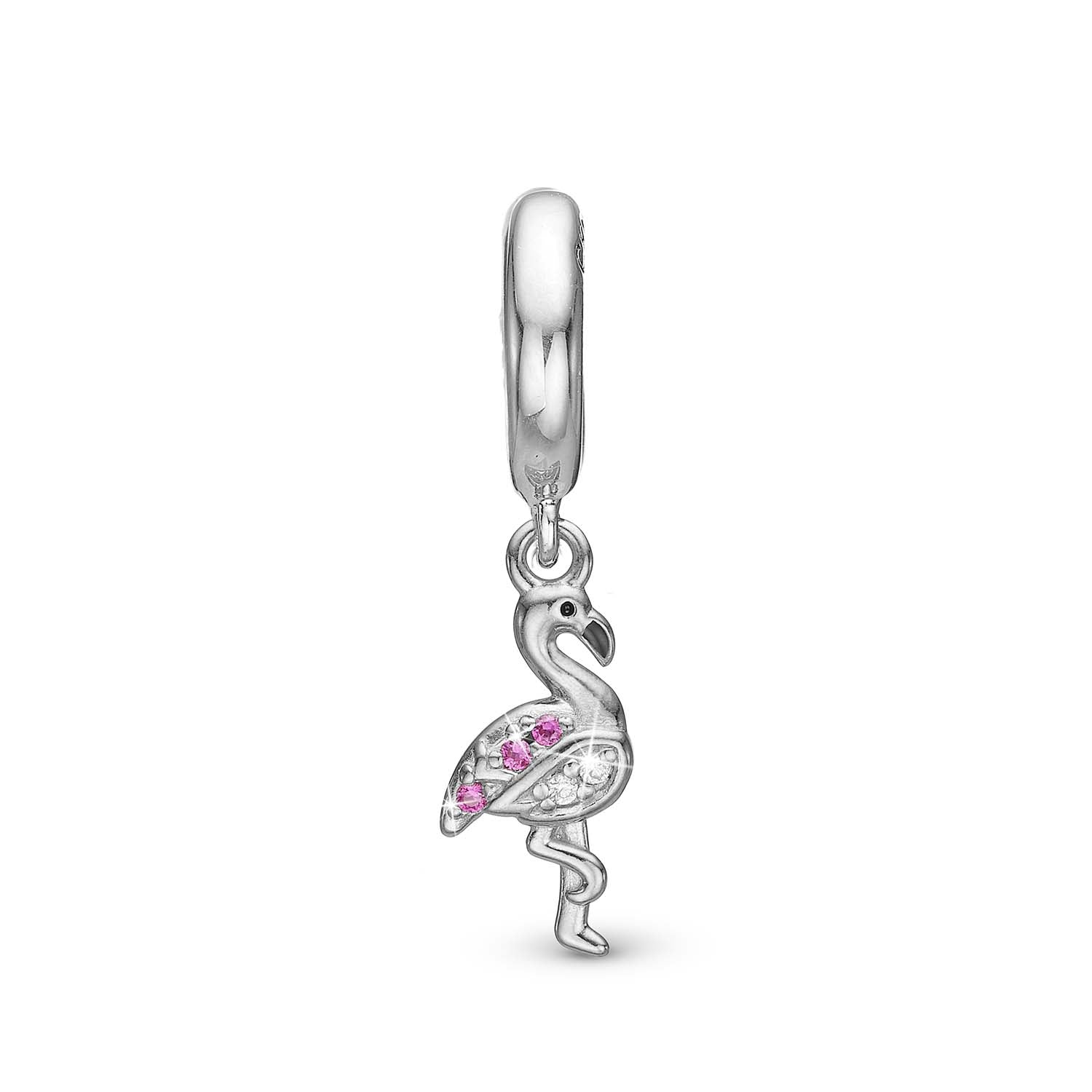 Se Christina Design London Jewelry & Watches - Flamingo charm sølv 6 mm. sterlingsølv hos Vibholm.dk