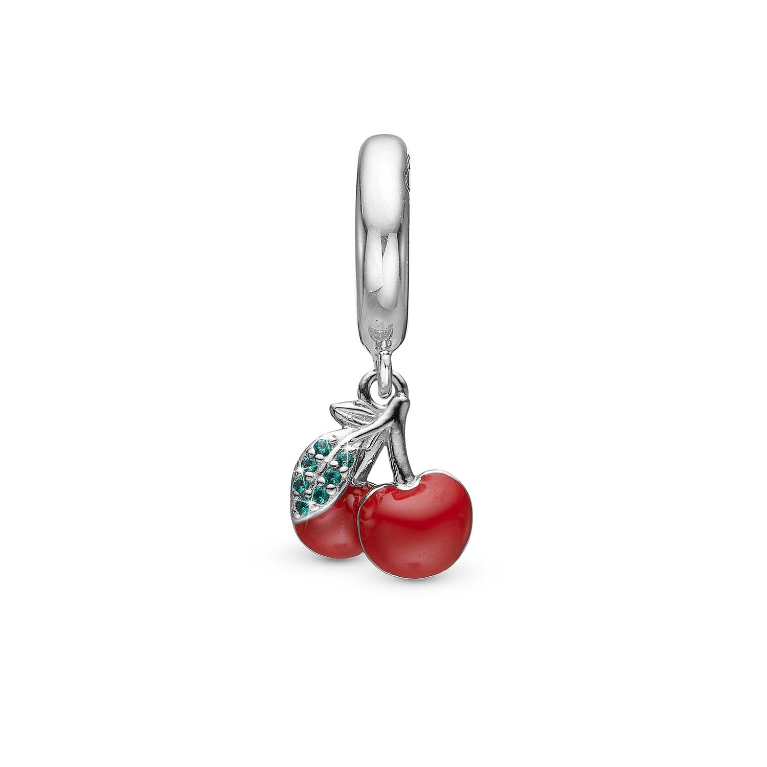 Billede af Christina Design London Jewelry & Watches - Happy Cherries charm sølv 6 mm.