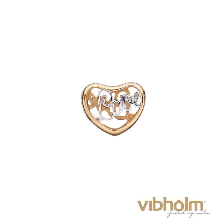 Se Christina Design London Jewelry & Watches - Love Charm forgyldt sølv 623-G12 hos Vibholm.dk