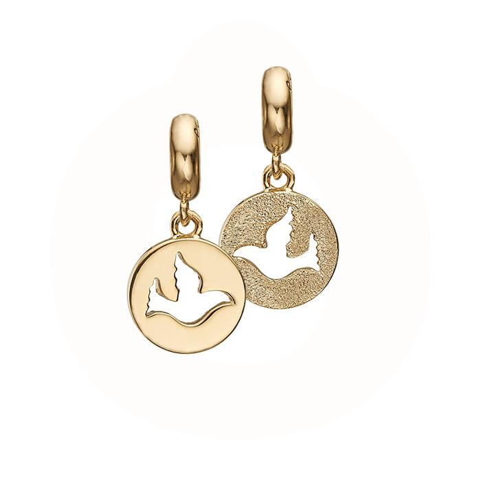 Se Christina Design London Jewelry & Watches - Dove Of Peace Charm forgyldt sølv 623-G185 hos Vibholm.dk