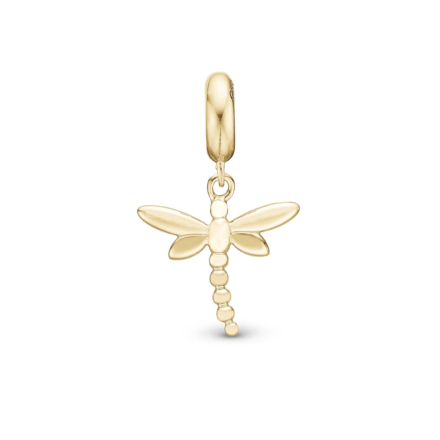 Billede af Christina Design London Jewelry & Watches - Dragonfly charm forgyldt sterlingsølv 4 mm