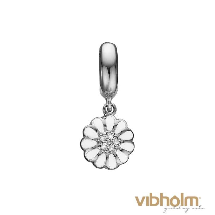 Se Christina Design London Jewelry & Watches - White Marguerite Hanger sølv 623-S119WHITE hos Vibholm.dk