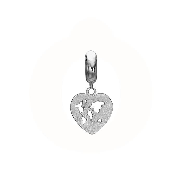 Se Christina Design London Jewelry & Watches - World Heart Charm 623-S215 Sølv hos Vibholm.dk