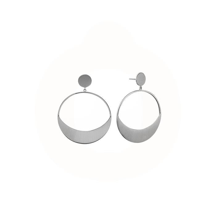 Billede af Christina Design London Jewelry & Watches - Moon Stud Hoops Øreringe sølv 670-S31