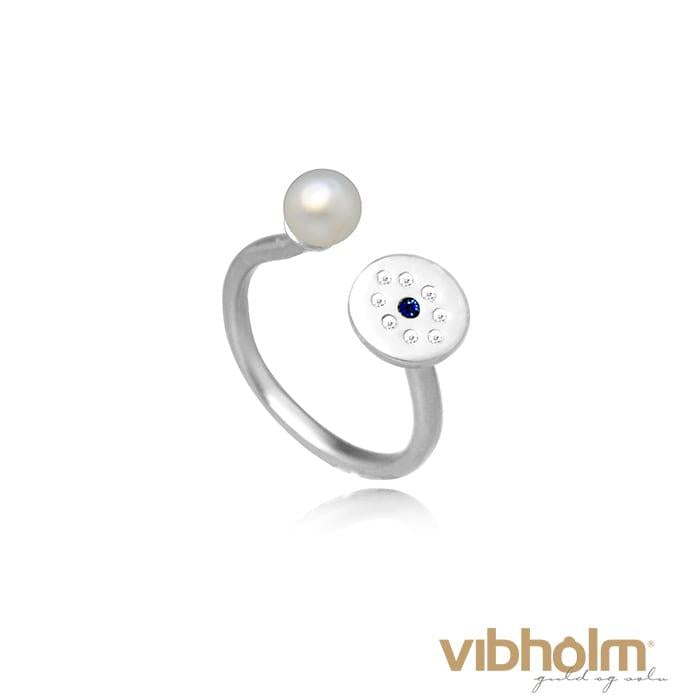 Billede af Jeberg Jewellery - Love Eye Pearl Ring 6741