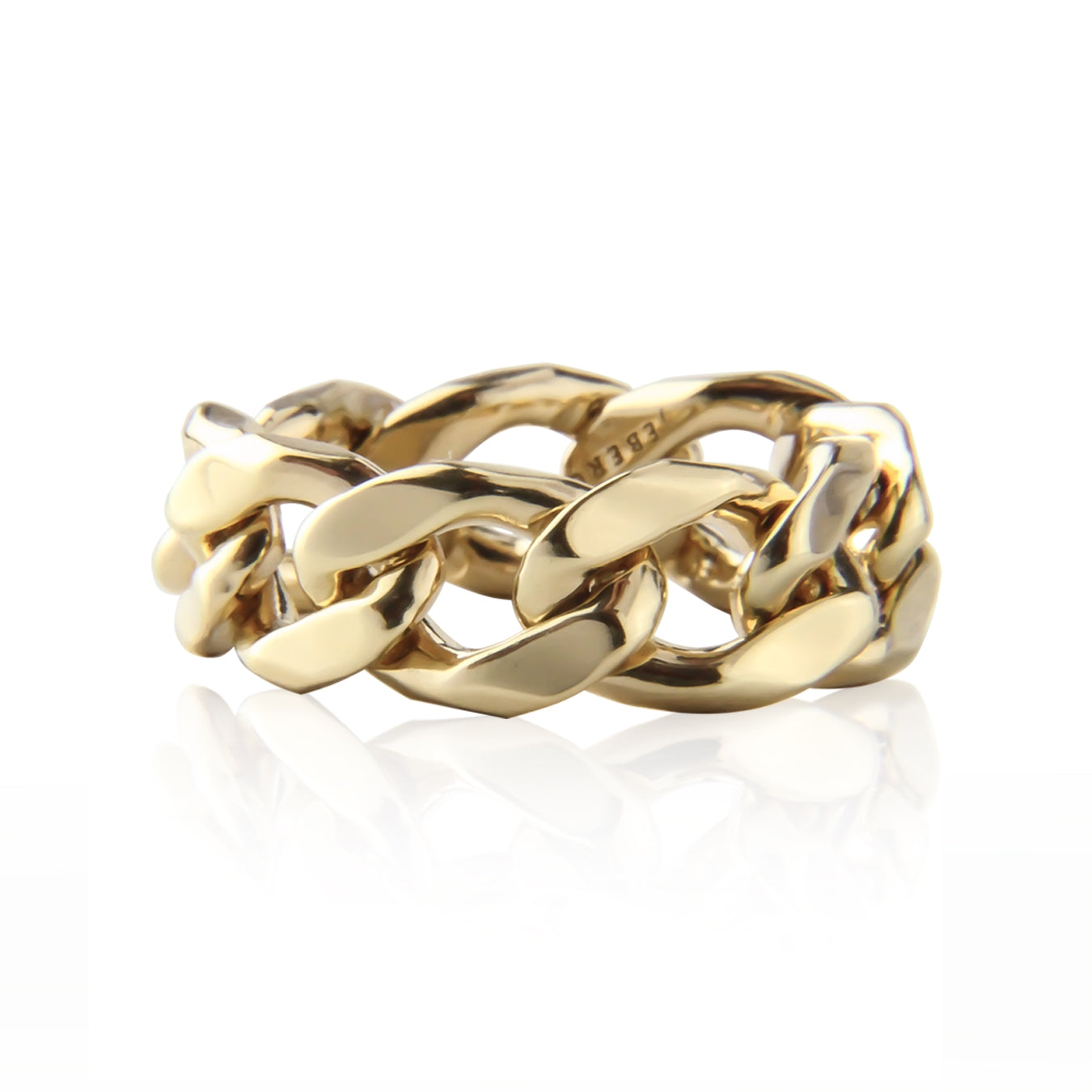 Billede af Jeberg Jewellery - Chain ring 6940 Forgyldt sterlingsølv