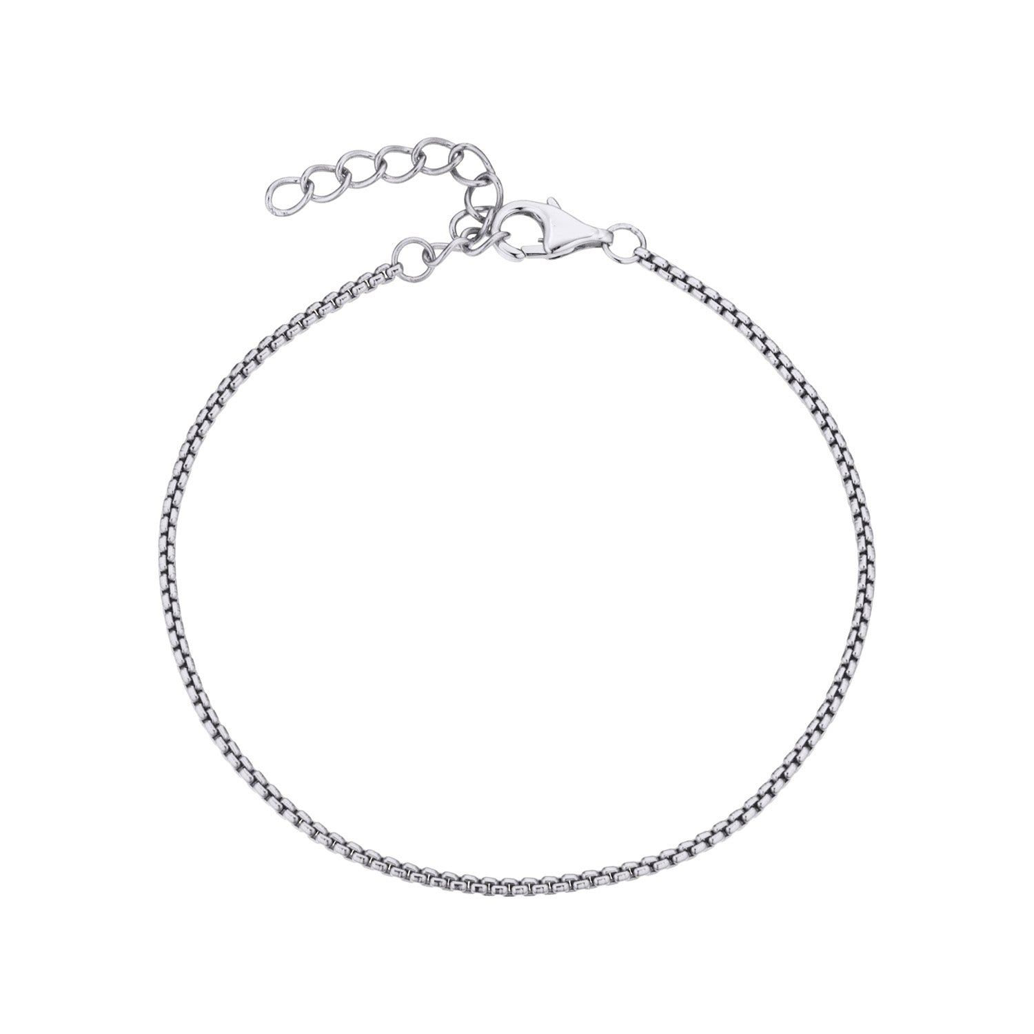 Se LuvaLu Jewellery - Paris armbånd 1,5-2,5 mm sølv sterlingsølv hos Vibholm.dk