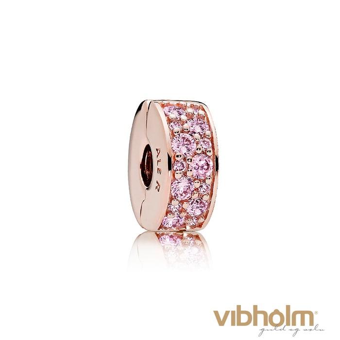 Billede af Pandora - Pink Shining Elegance Charm Rose&trade; 781817PCZ