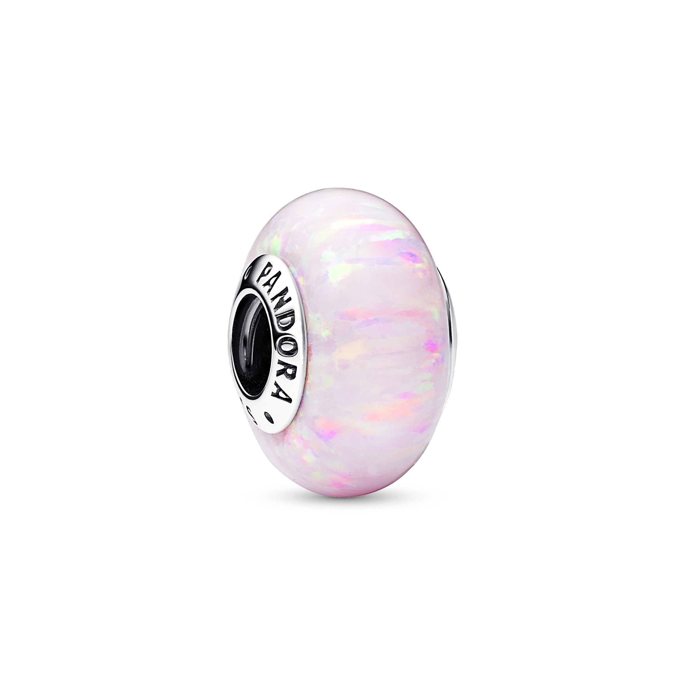 Billede af Pandora - Pink Synthetic Opal charm Sølv sterlingsølv