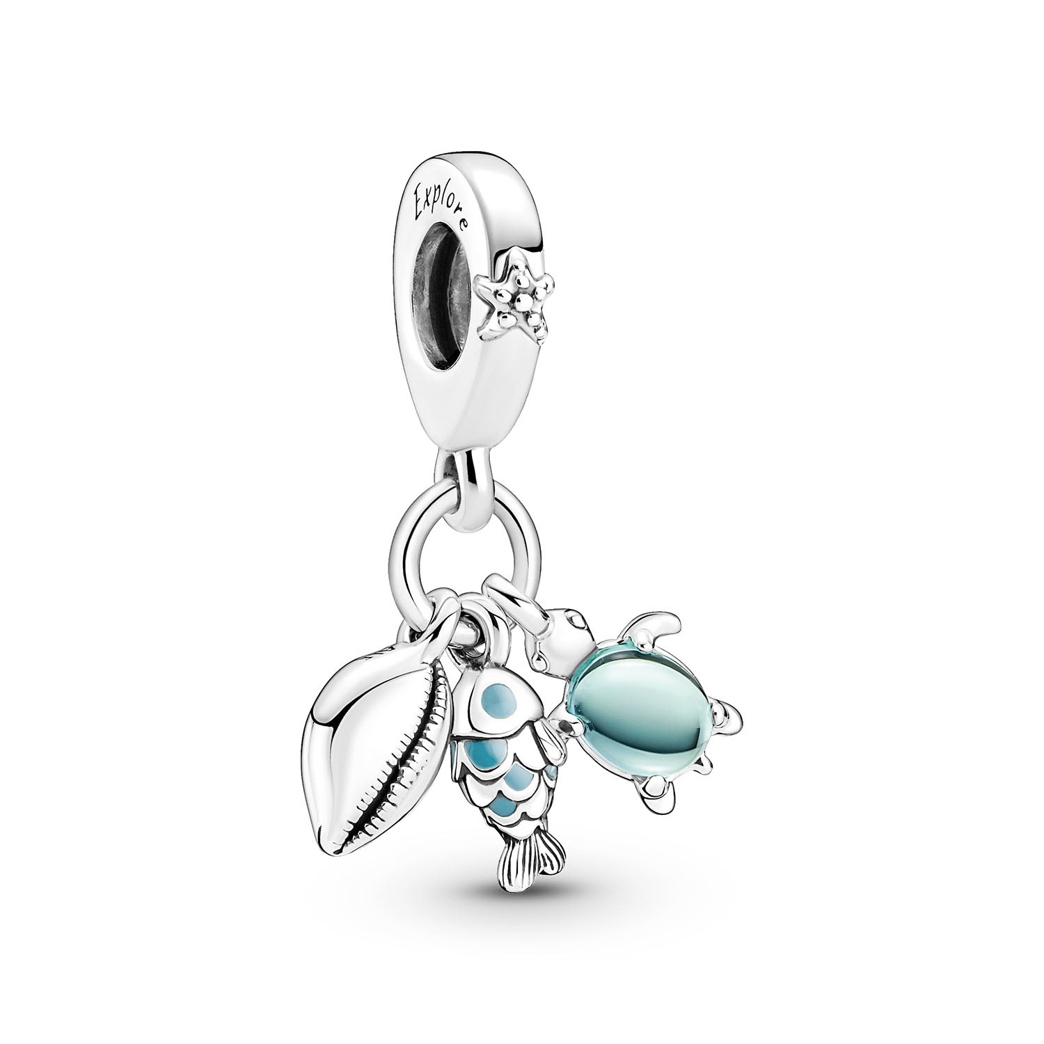 #3 - Pandora - Fisk, Havskildpadde & Konkylie charm 791697C01