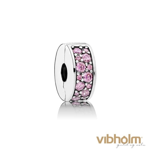 Billede af Pandora - Pink Shining Elegance Clip Charm sterlingsølv 791817PCZ