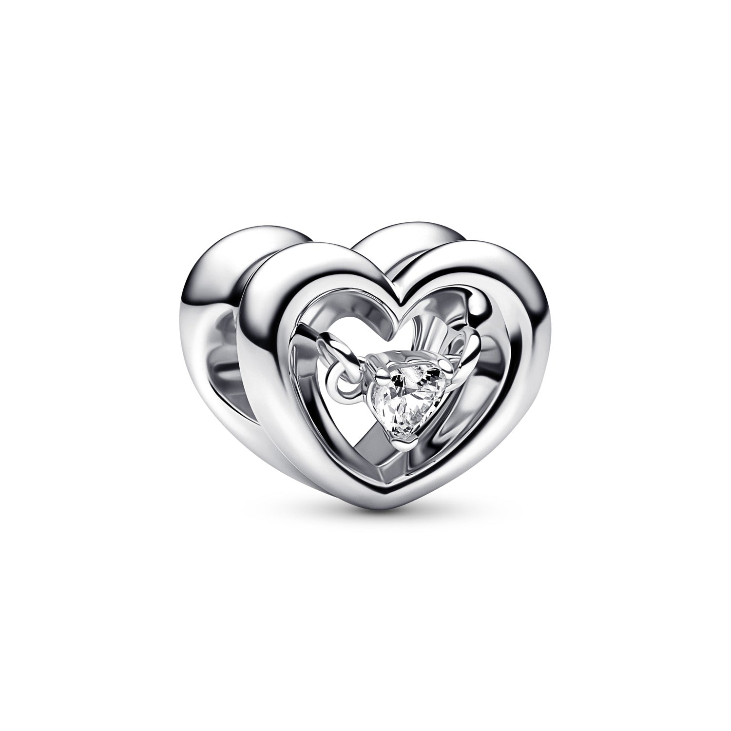 Se Pandora - Åbent hjerte charm sølv sterlingsølv hos Vibholm.dk