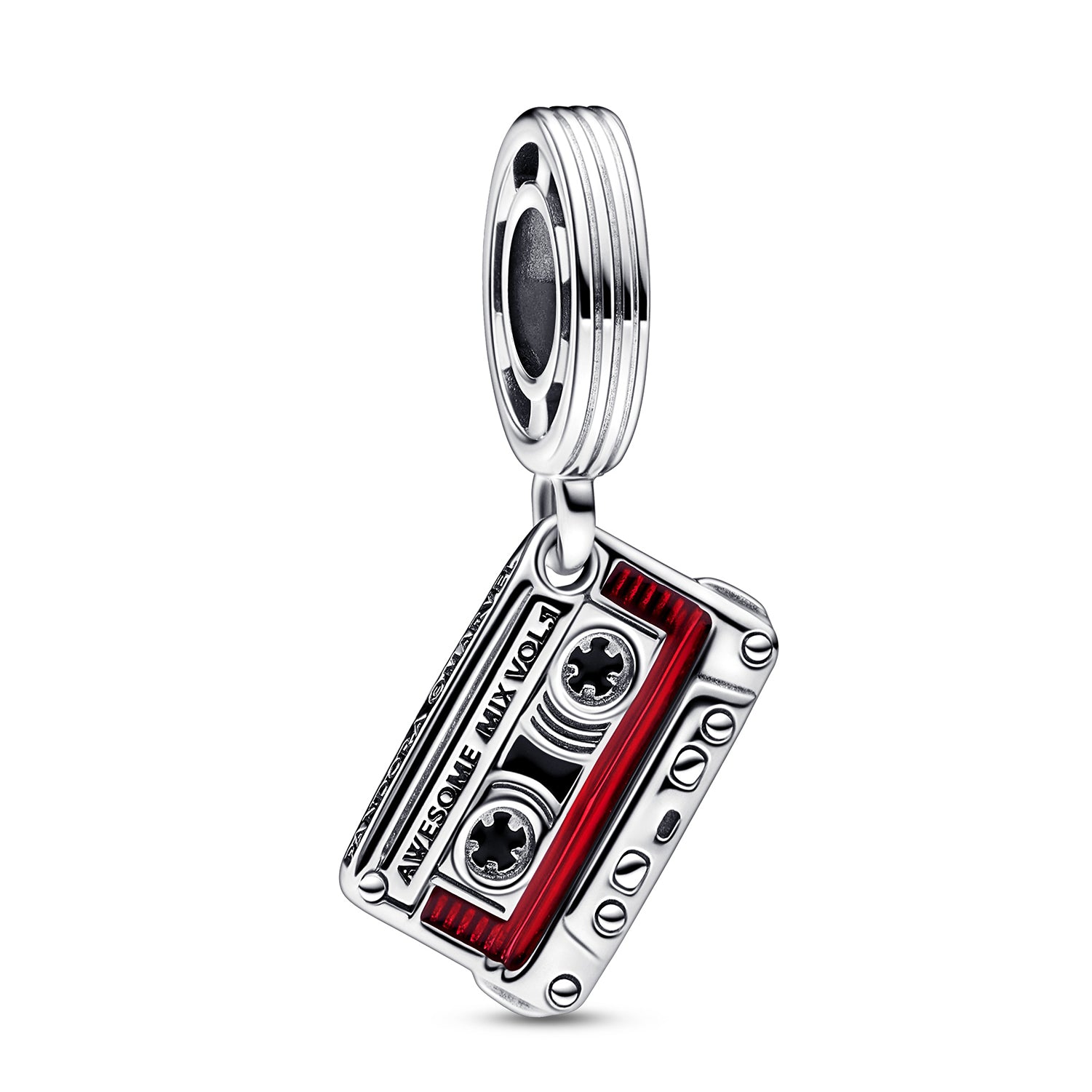 8: Pandora - Marvel Cassette Tape charm sølv