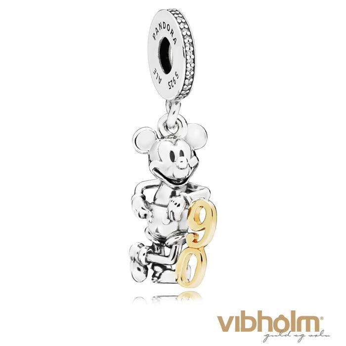 Billede af Pandora - Disney Mickey&#39;s 90th Anniversary Charm bicolor sølv 797497CZ