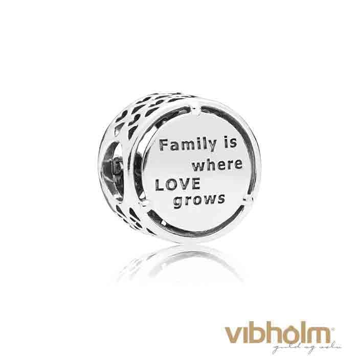 Se Pandora - Family Roots Charm sterlingsølv 797590 hos Vibholm.dk