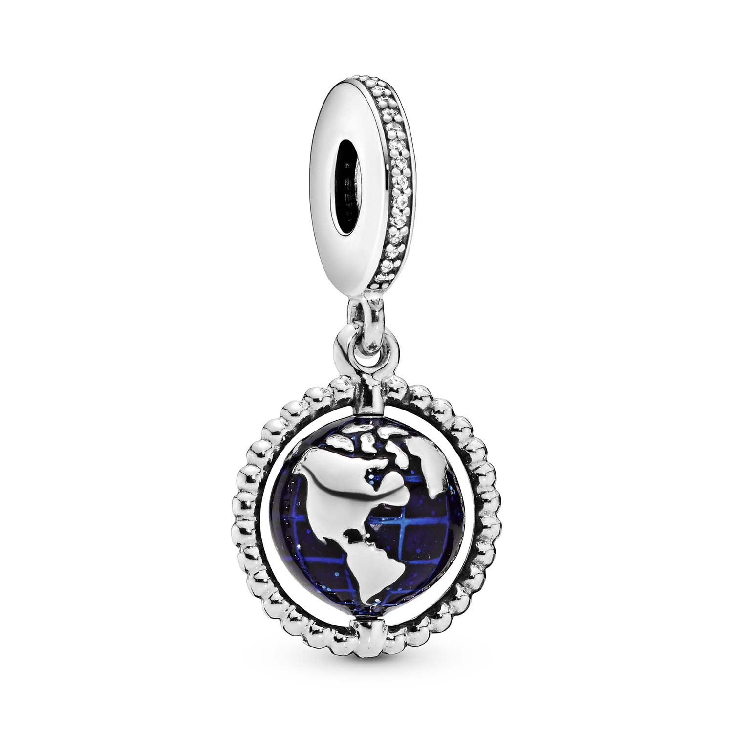 Se Pandora - Spinning Globe charm 798021CZ hos Vibholm.dk