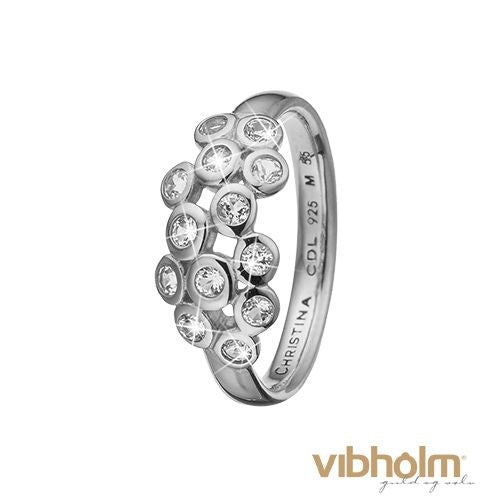 Christina Design London Jewelry & Watches - Champagne Love ring sølv m/ topas