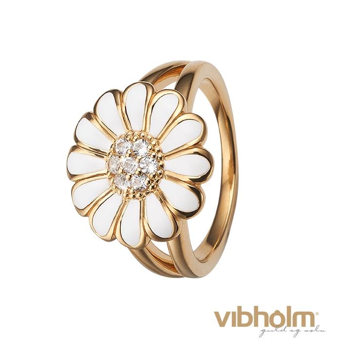 Billede af Christina Design London Jewelry & Watches - Topaz Big White Marguerite Ring