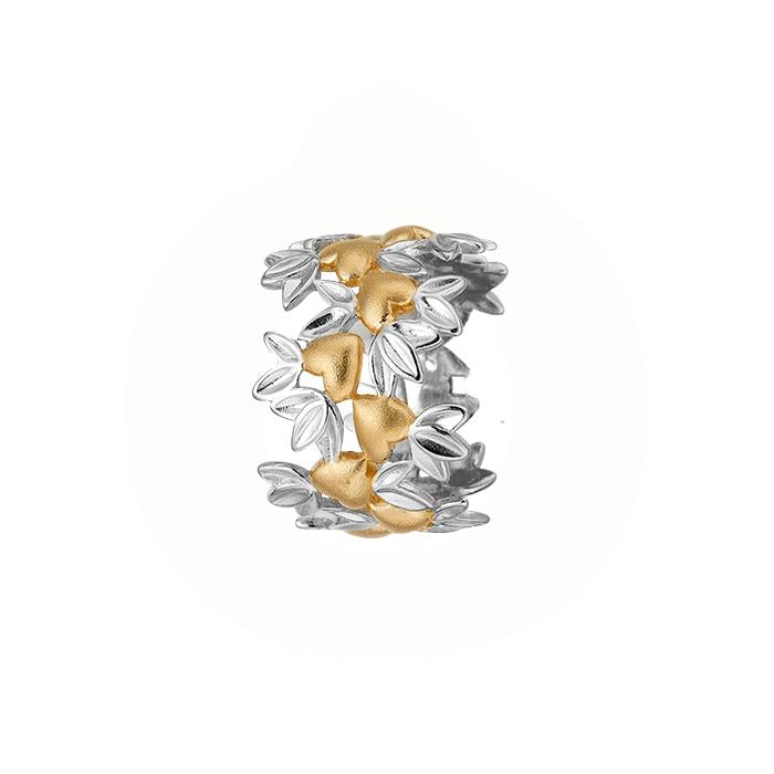 Se Christina Design London Jewelry & Watches - My Loving Nature Ring sølv og forgyldt 800-4.9.BB/49 hos Vibholm.dk