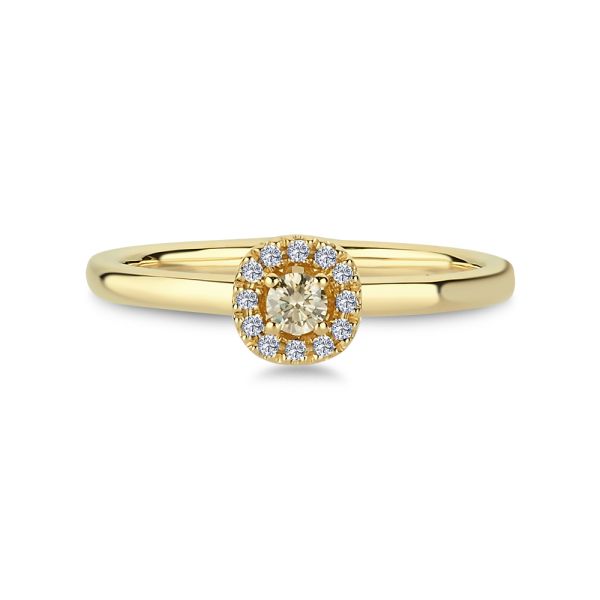 Nuran - Champagne ring 14 kt. guld