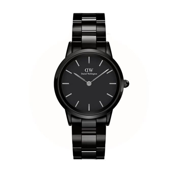 Se Daniel Wellington - Iconic Link Ceramic Dameur 32 mm ADW00100414 hos Vibholm.dk