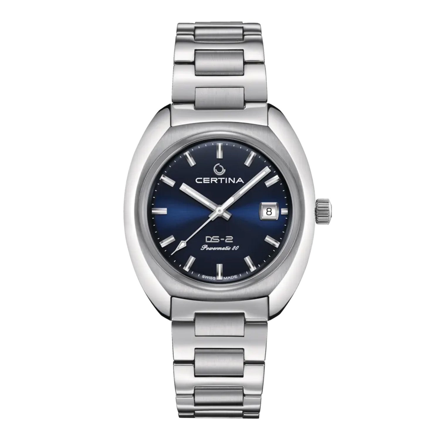 Billede af Certina - DS-2 Automatic, 40 mm blå urskive Stål Rustfrit