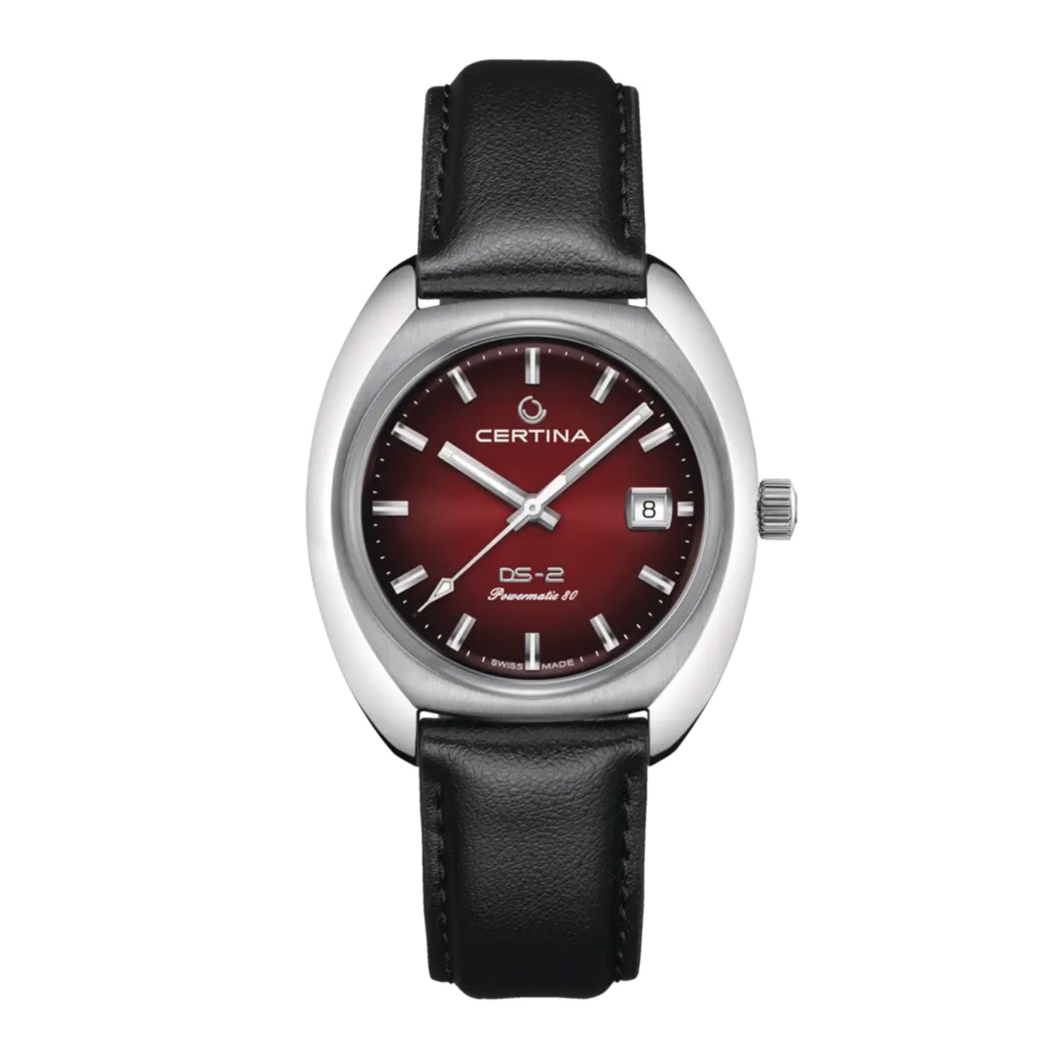 Billede af Certina - DS-2 Automatic, 40 mm rød urskive Stål Rustfrit