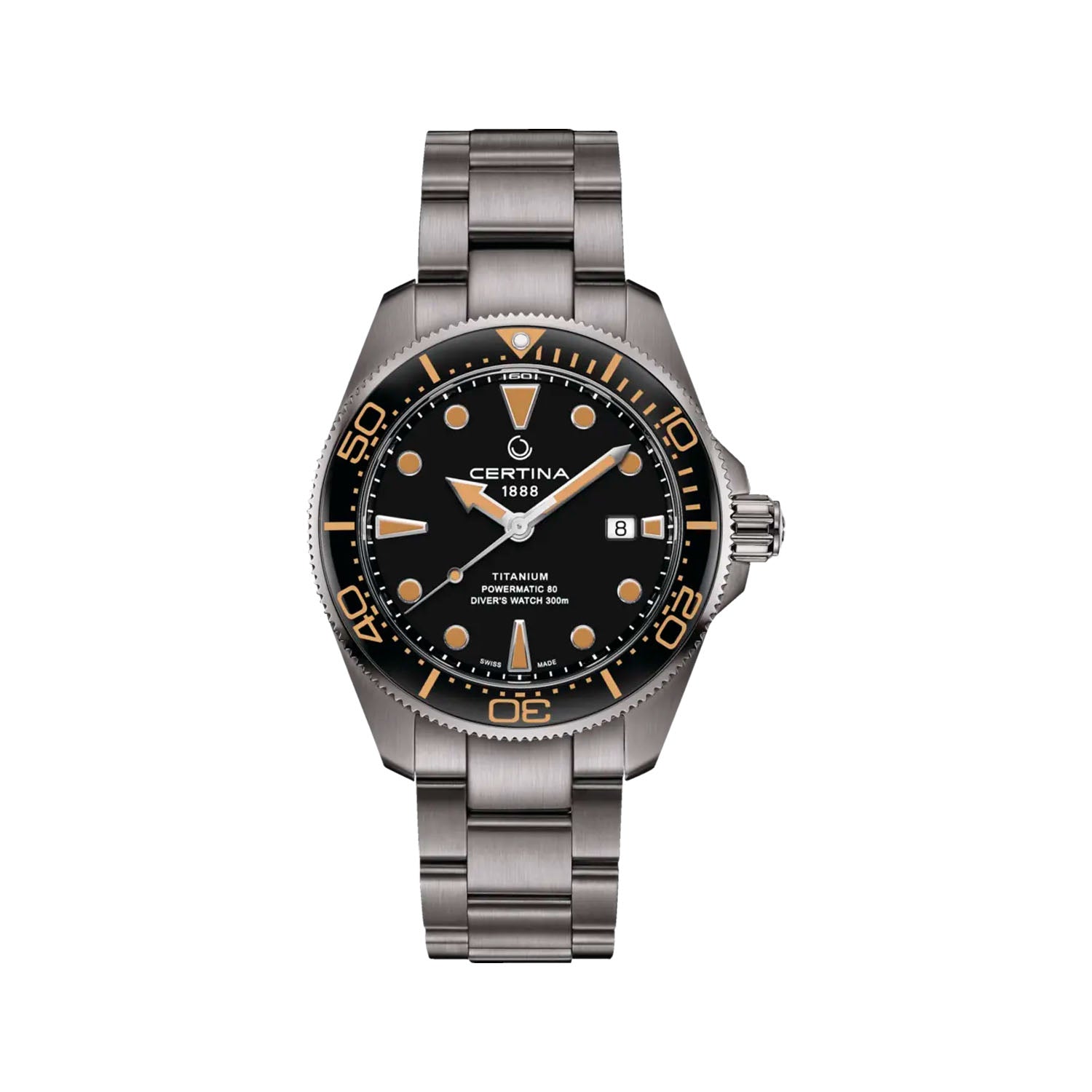 Se Certina - DS Action Diver ur C0326074405100 Titanium hos Vibholm.dk