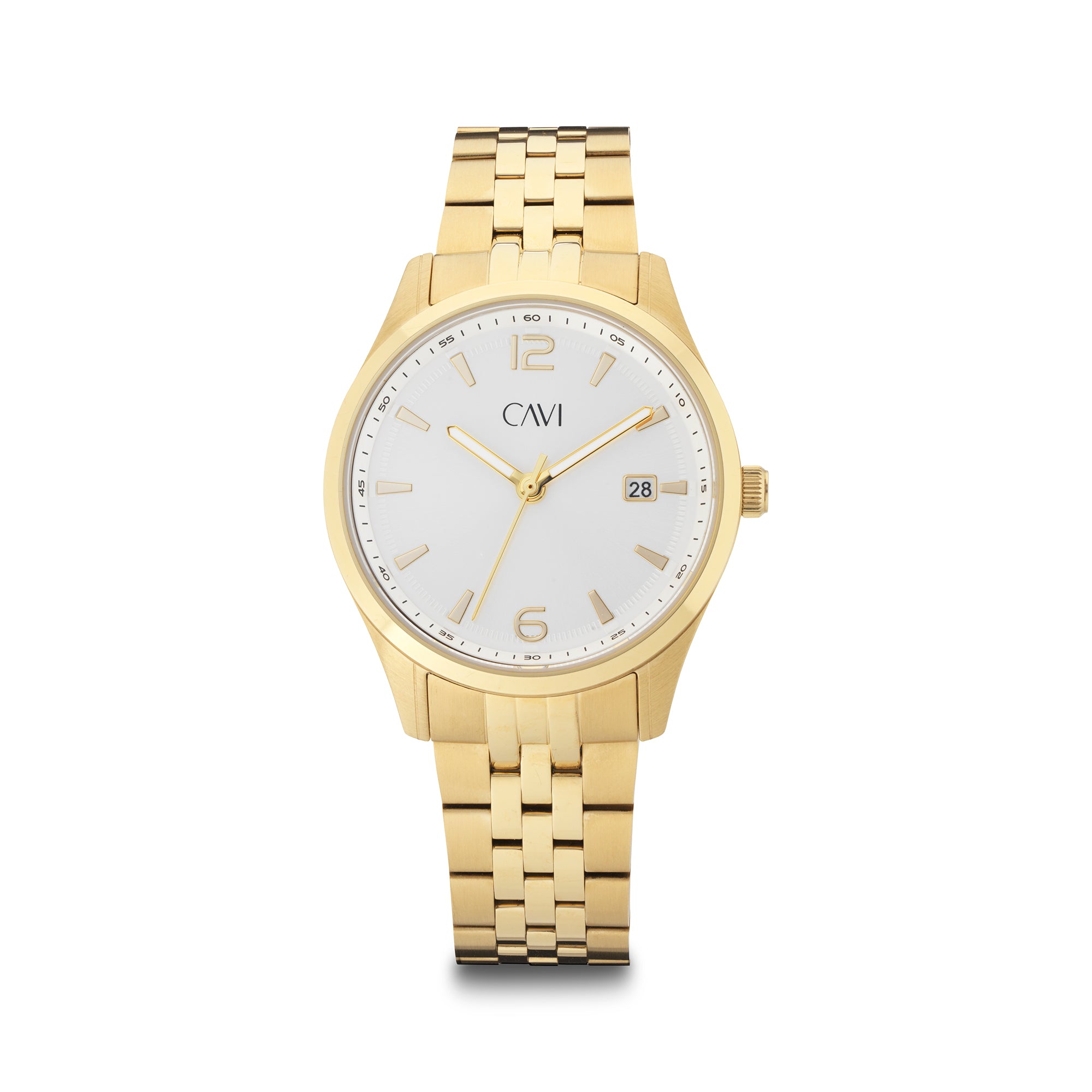 Billede af CAVI Watches - Luna Silver ur guld IPG 36 mm Sølv