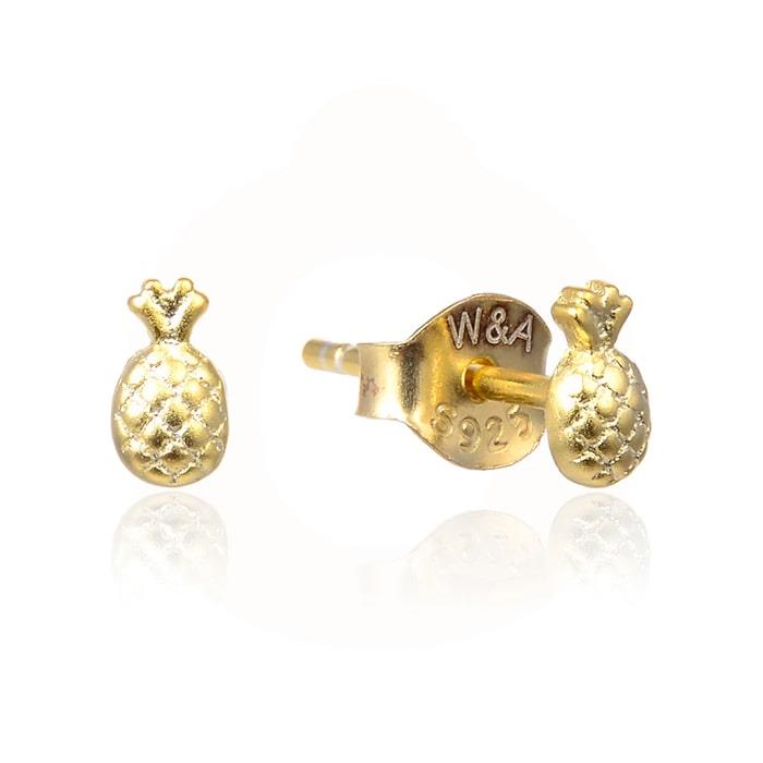 Se WiOGA - Pineapple Stud Øreringe E-1071-GP hos Vibholm.dk