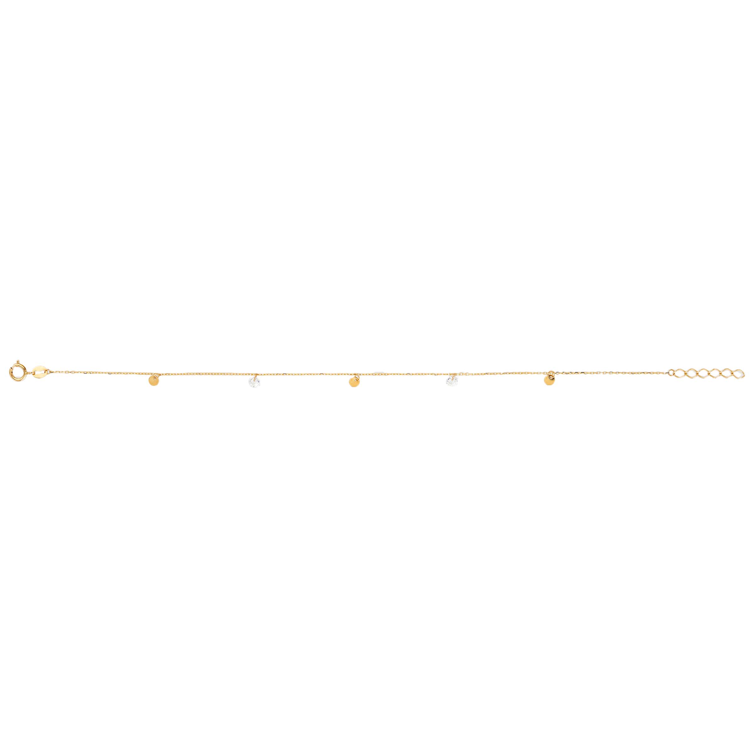 Vibholm Guld - Armbånd med plader FOR12B0105/3