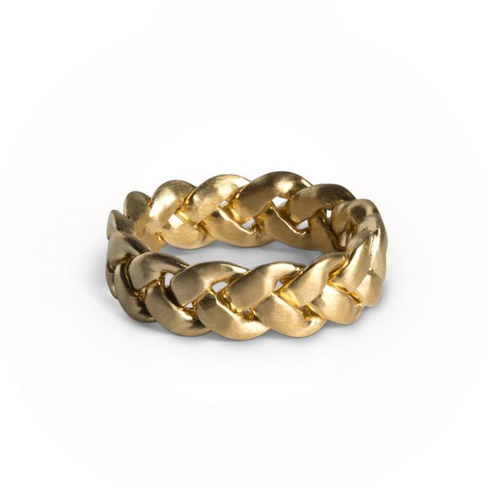 11: Jane Kønig - Big Braided ring JK0004R-G