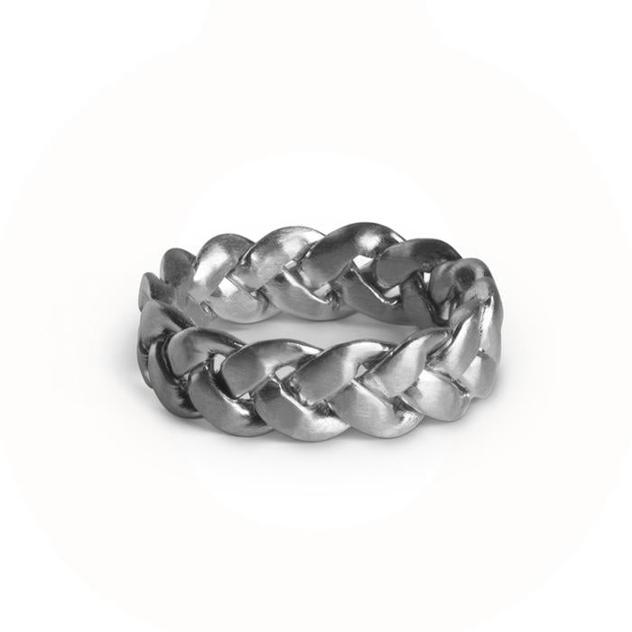 Billede af Jane Kønig - Big Braided ring JK0004R-S