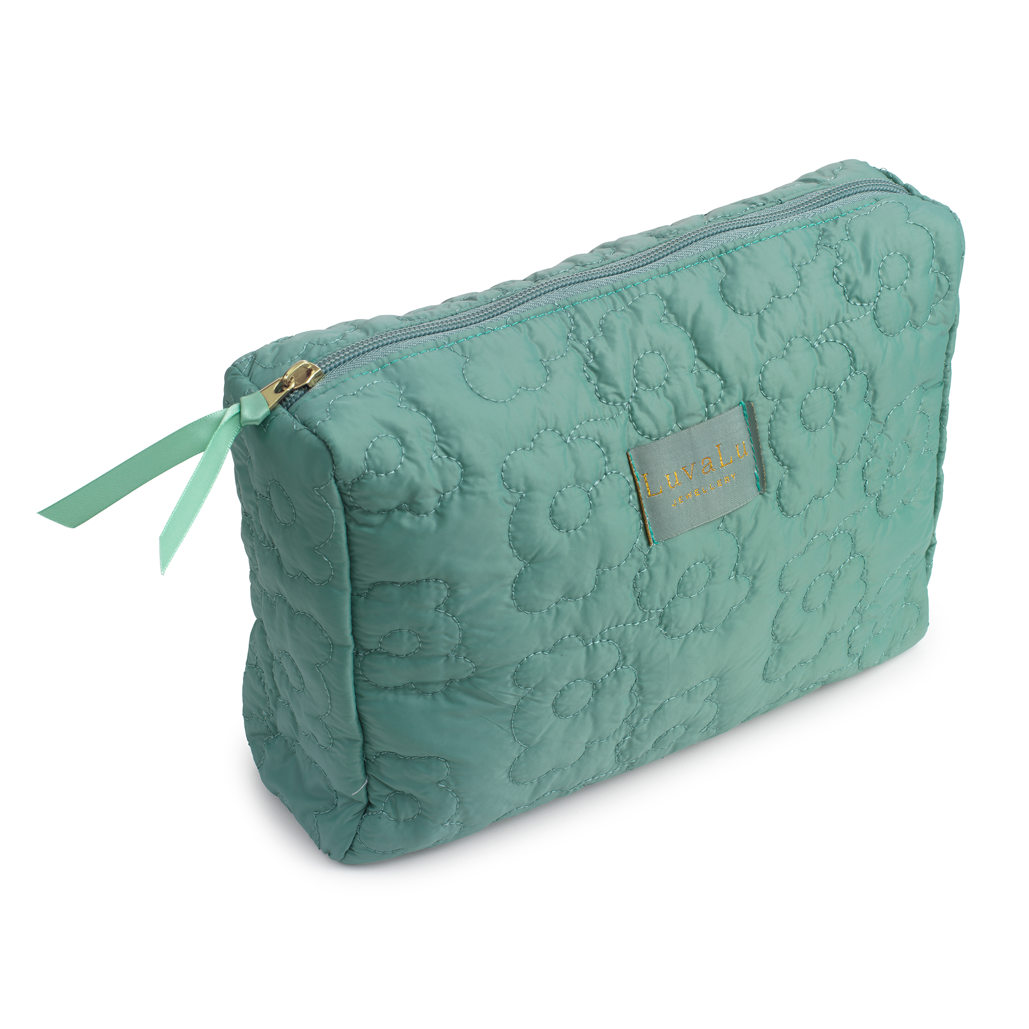 Se LuvaLu Jewellery - Big Green makeup bag hos Vibholm.dk