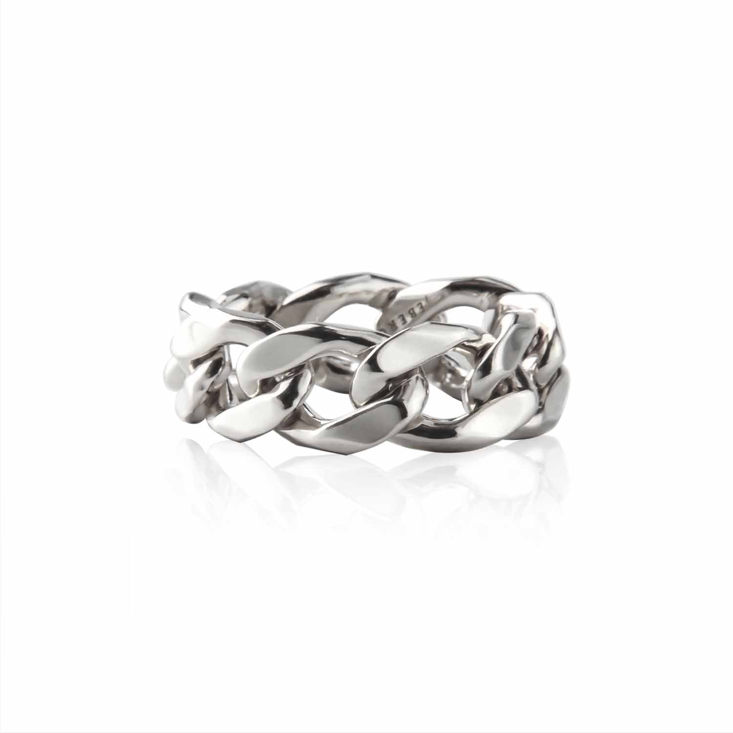 Se Jeberg Jewellery - Chain ring sølv sterlingsølv hos Vibholm.dk