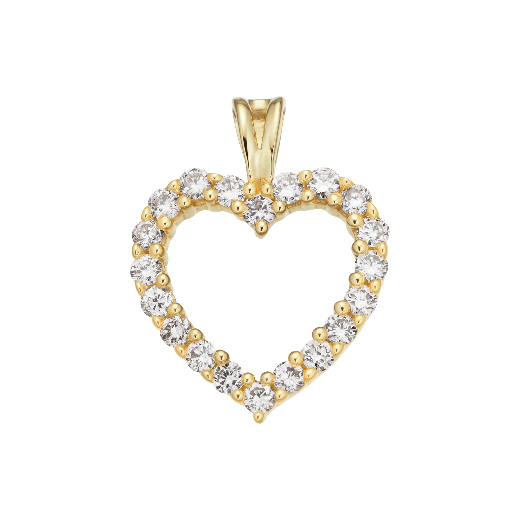 Billede af Diamond Collection by Vibholm - Vedhæng m. hjerte, 0,39ct. 14 kt. guld