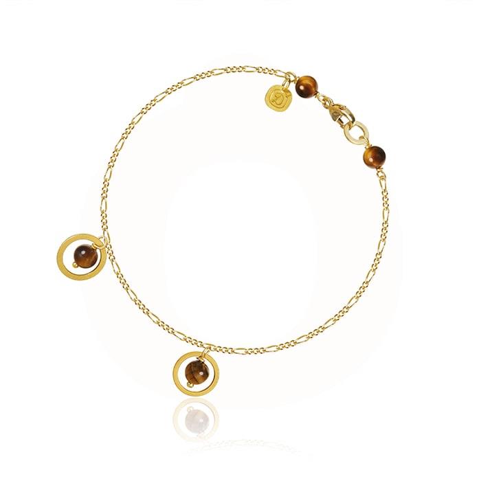 Se Dulong Fine Jewelry - Piccolo Tiger eyes Armbånd PIC4-A1111 hos Vibholm.dk