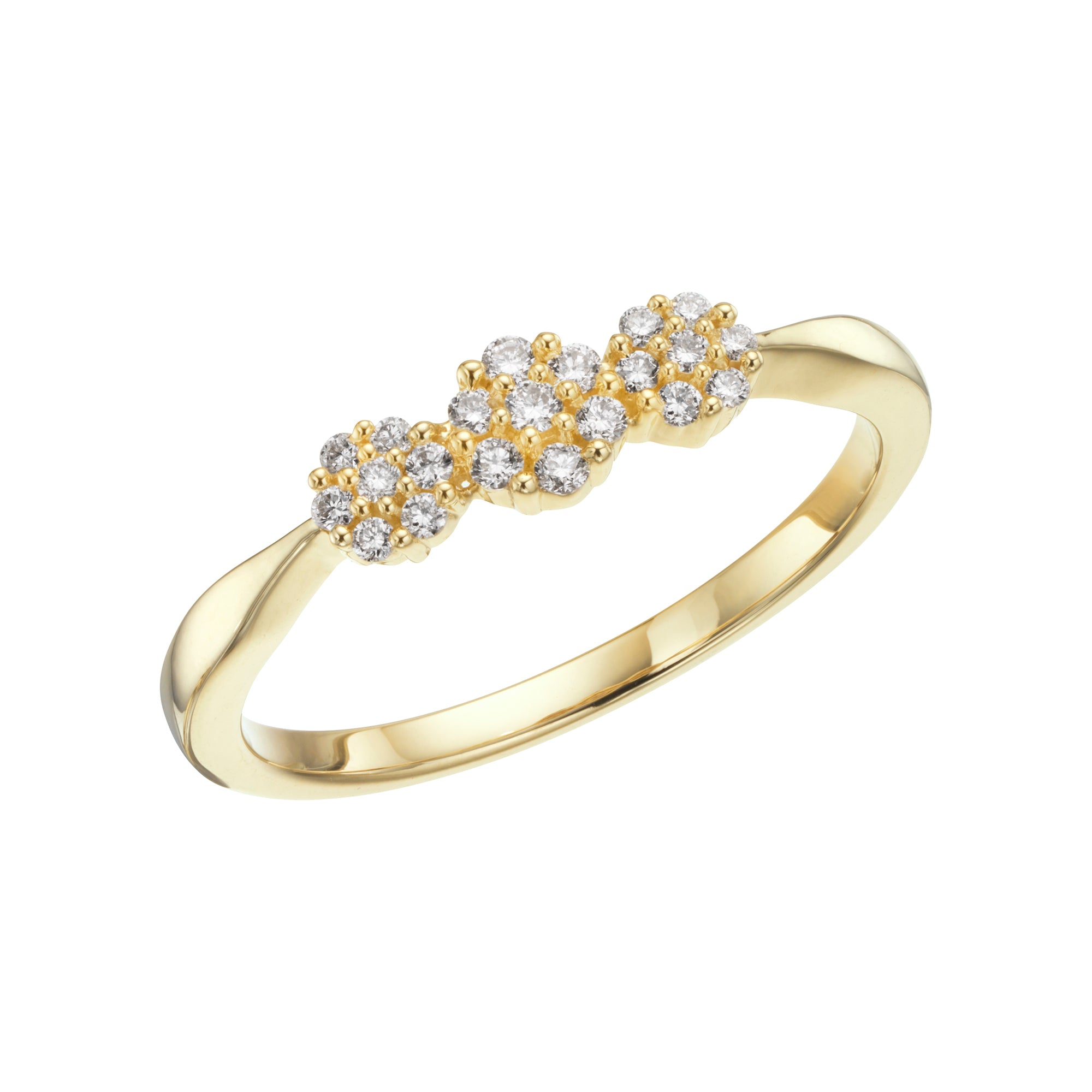 Se Diamond Collection by Vibholm - Blooming ring, 0,16ct. 14 kt. guld hos Vibholm.dk