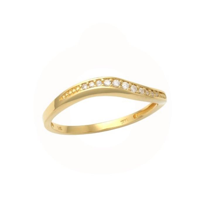 Billede af Vibholm Guld - Wave ring ST44983