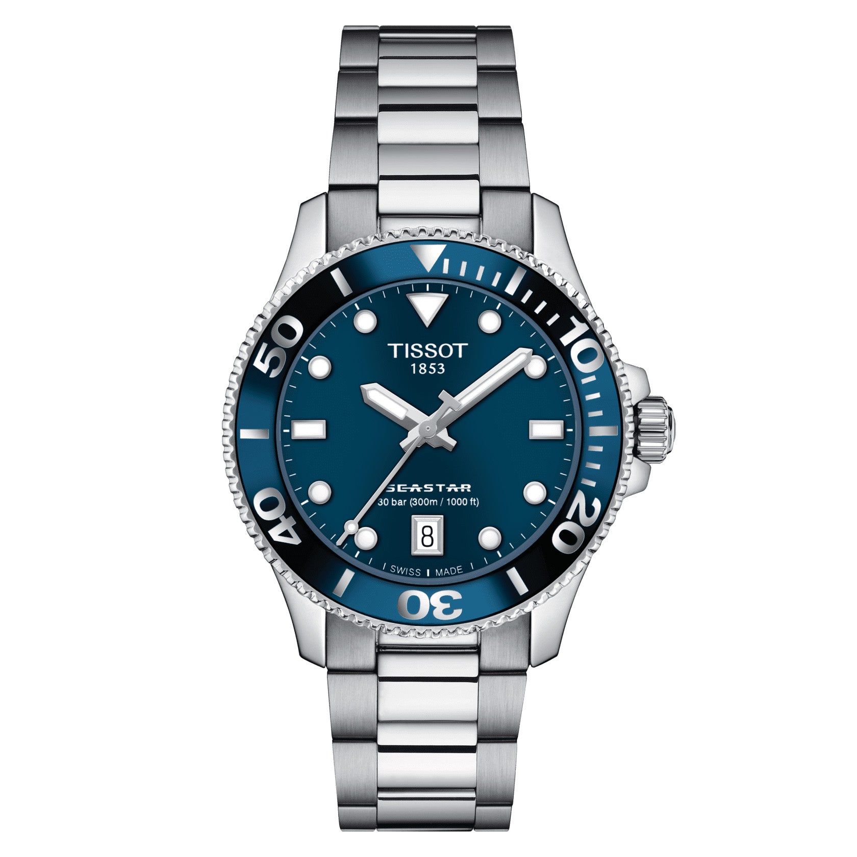 Billede af Tissot - Seastar 1000 ur T1202101104100 Rustfrit stål