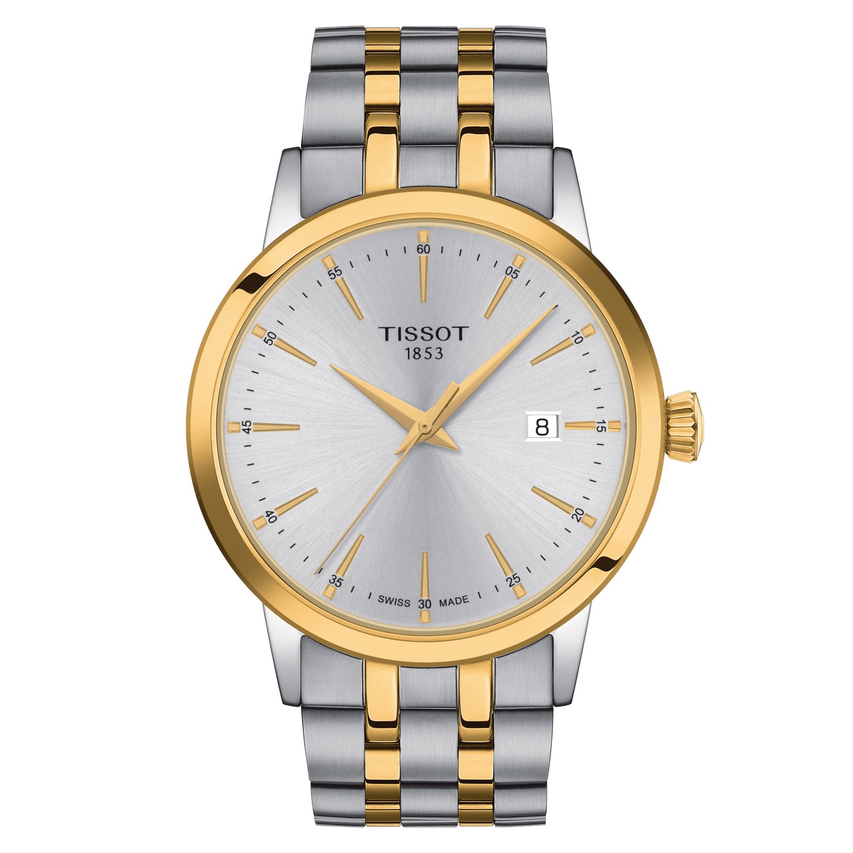 Se Tissot - Classic Dream ur, 42 mm bicolor rustfrit stål hos Vibholm.dk