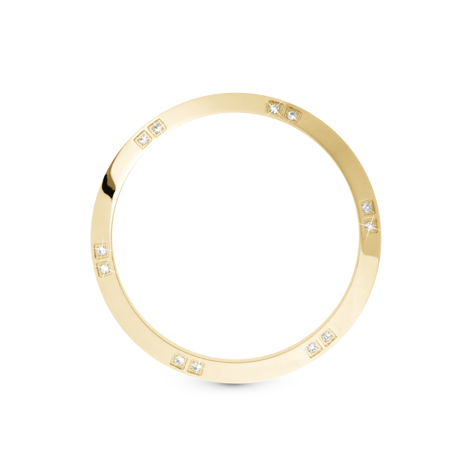 Christina Design London Jewelry & Watches - Topring 40 mm guldbelagt stål