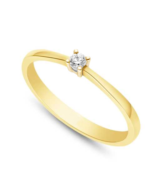 Se Diamond Collection by Vibholm - Solitairering 05 14 kt. guld hos Vibholm.dk