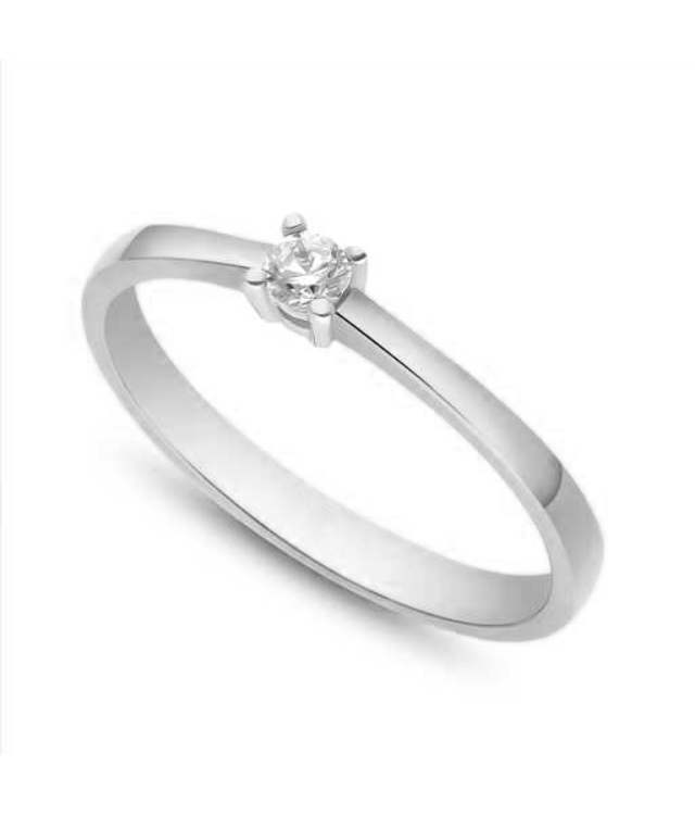 11: Diamond Collection by Vibholm - Solitairering 10 14 kt. hvidguld