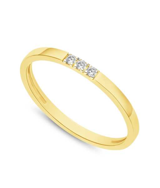 Billede af Diamond Collection by Vibholm - Diamantring 0,03 ct. 14 kt. guld